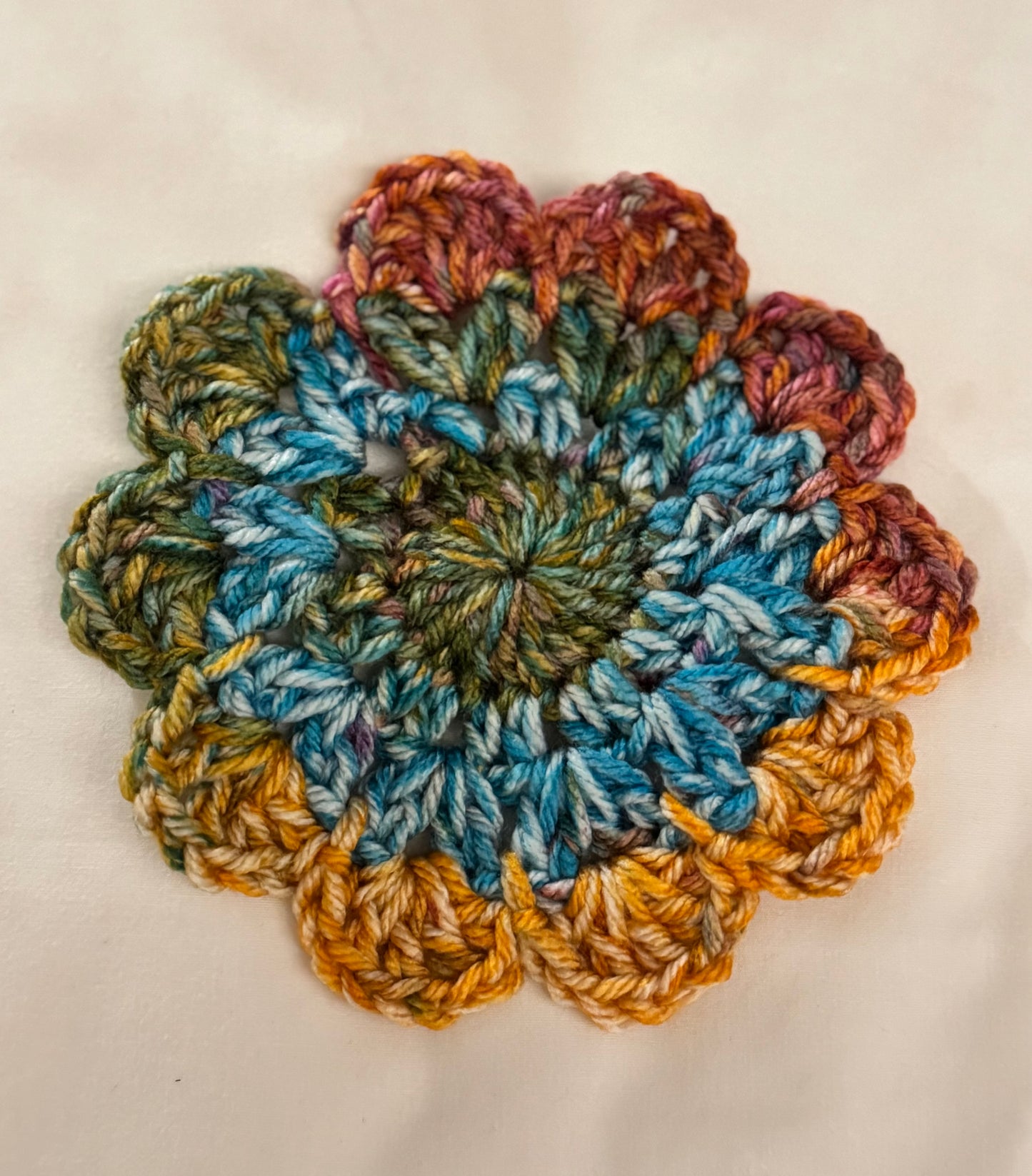Charming Acrylic Doily Coaster Set - 4 Pack