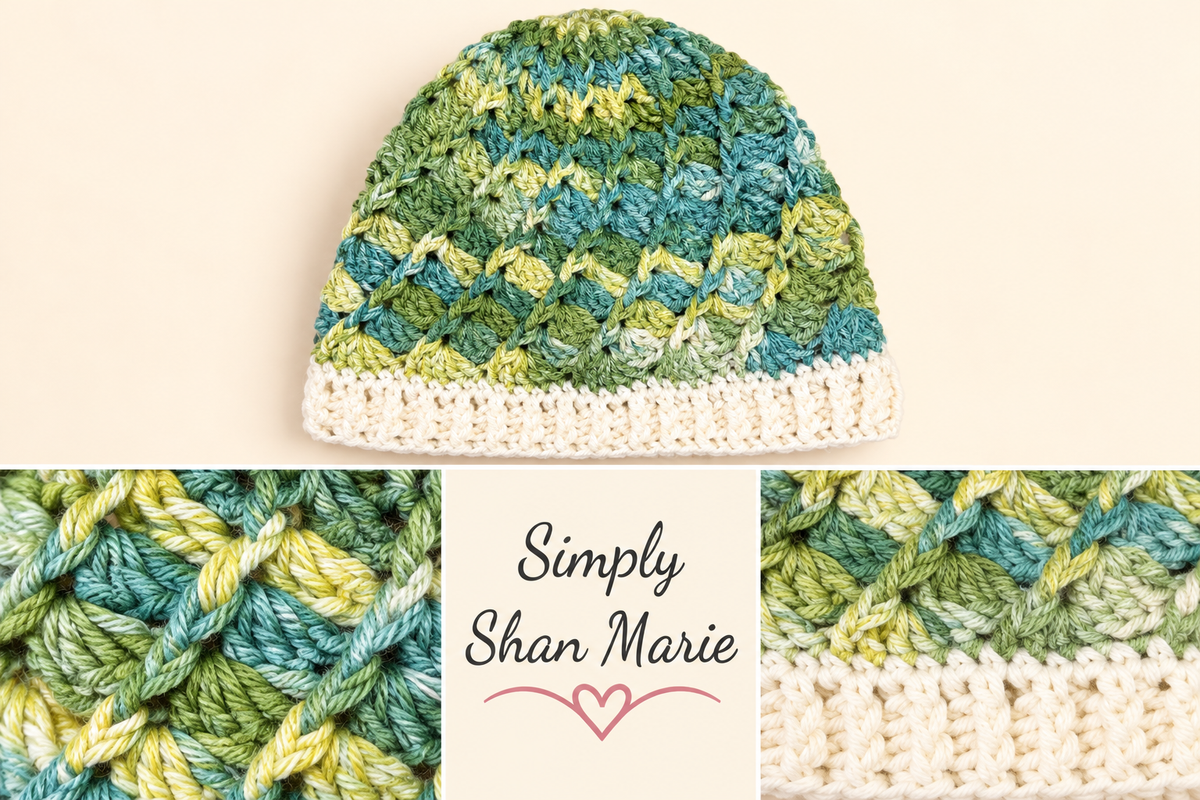 Spiral Shell Beanie - Spring Green