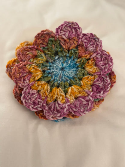 Charming Acrylic Doily Coaster Set - 4 Pack