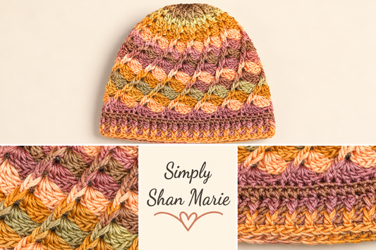 Spiral Shell Beanie - Ember