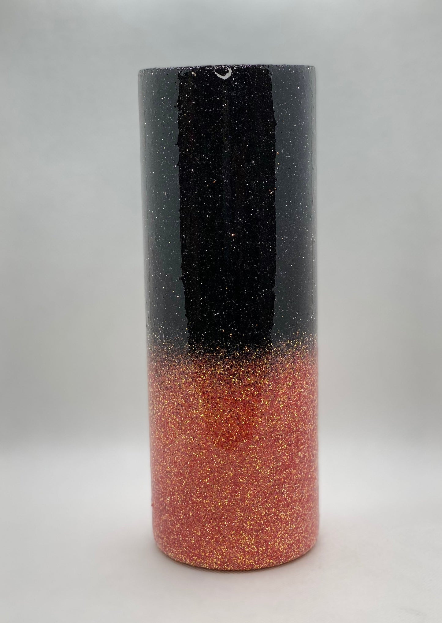 *CLEARANCE*  Glitter - Black/Orange Ombre