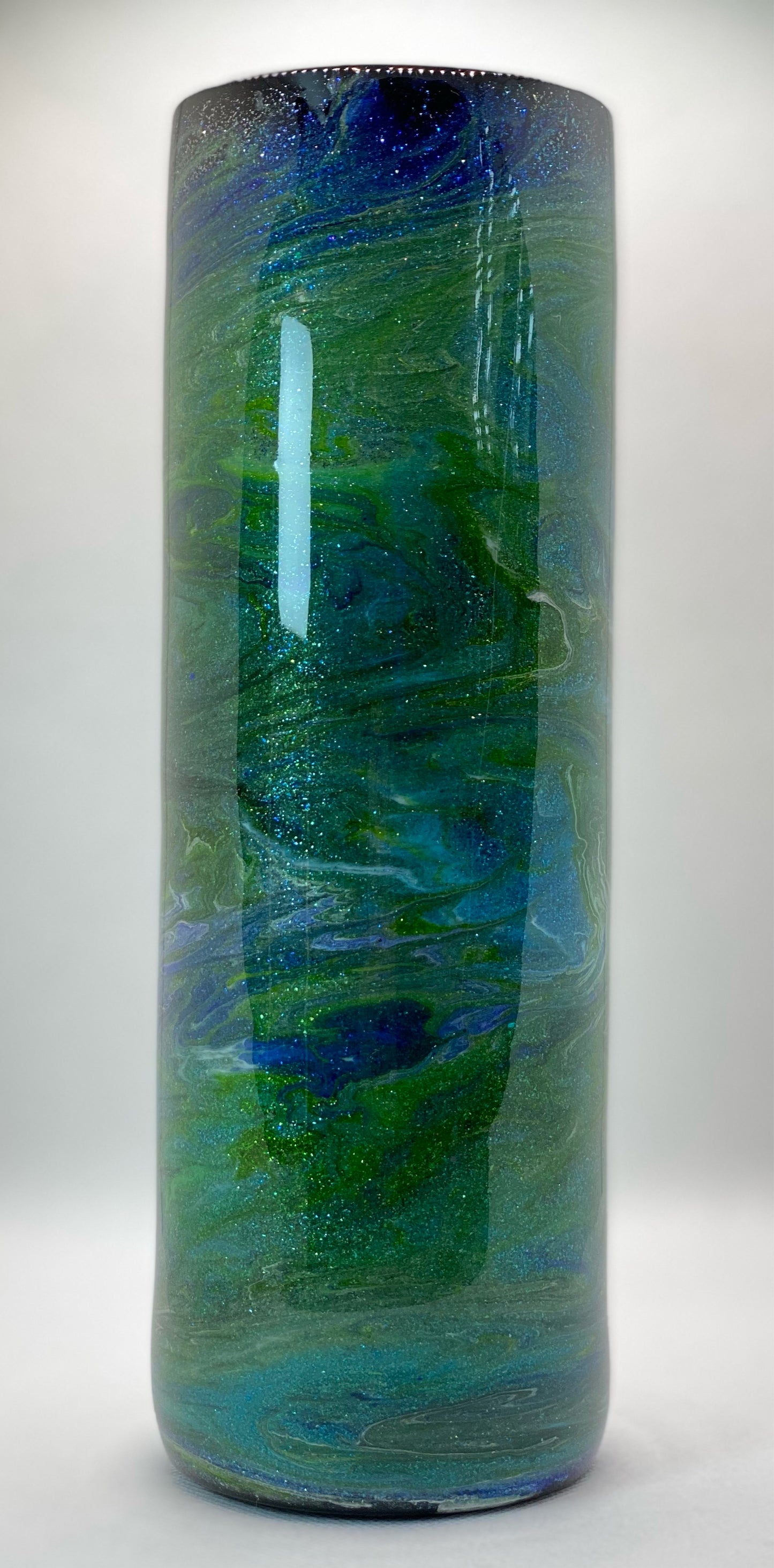 **CLEARANCE**  Ink - Blue/Green Swirl