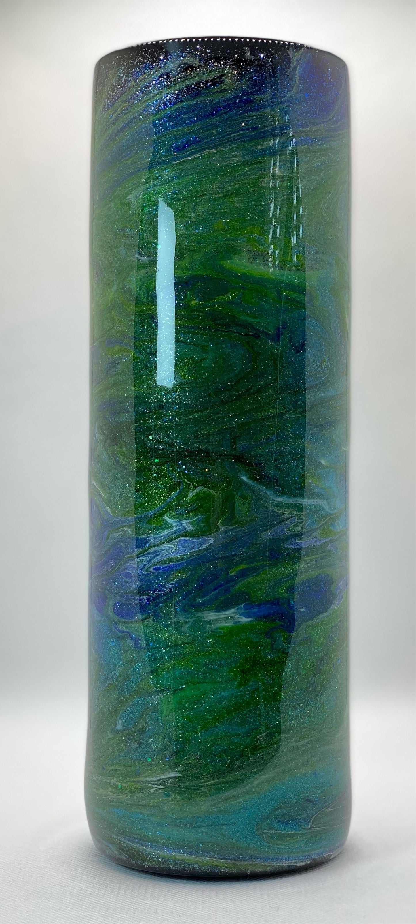 **CLEARANCE**  Ink - Blue/Green Swirl